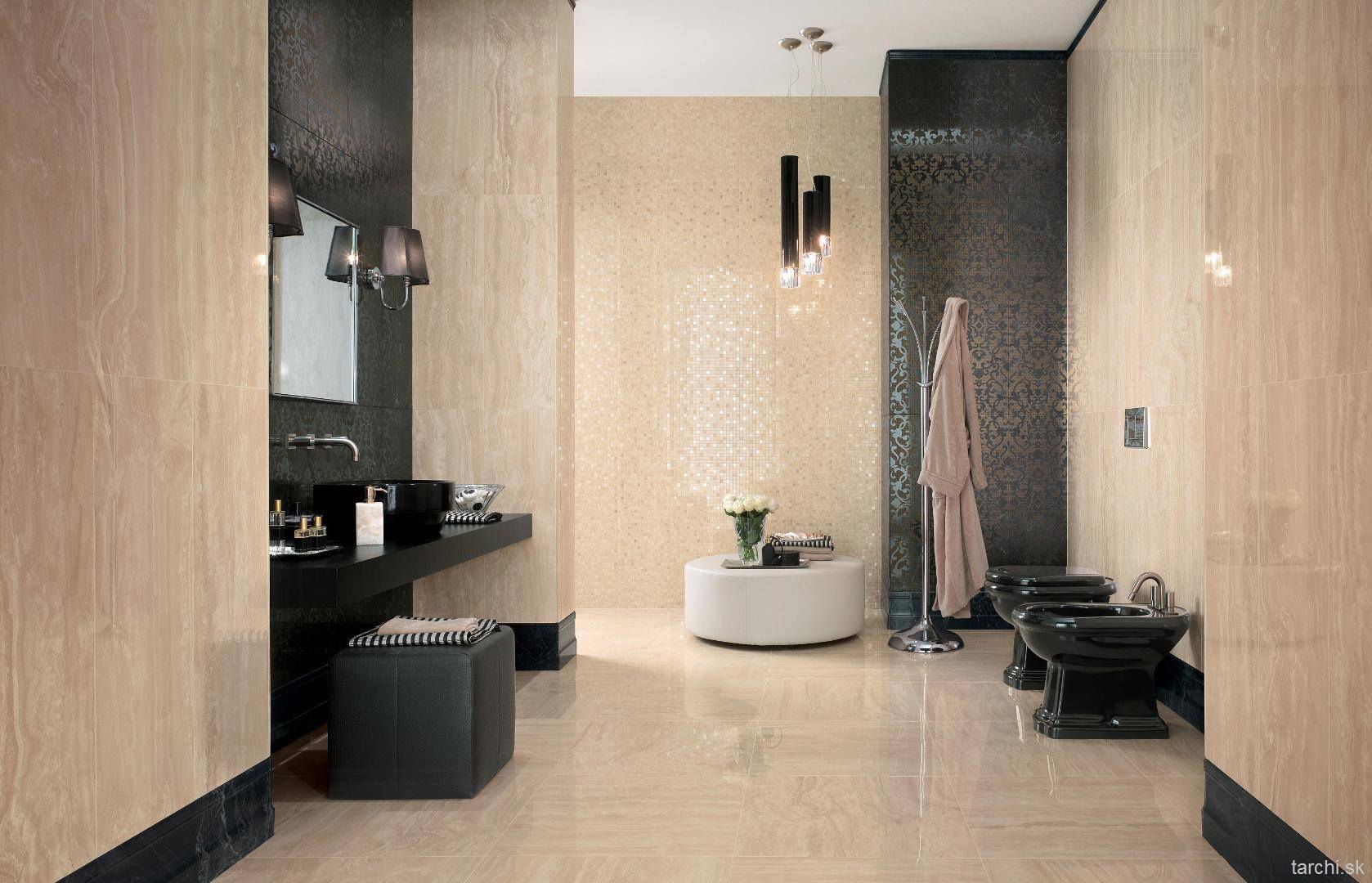 Luxusná travertínová kúpeľňa