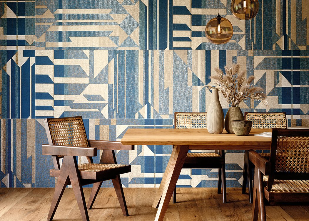 Veľkoformátové dizajnové obklady 80x160cm s geometrickým vzorom